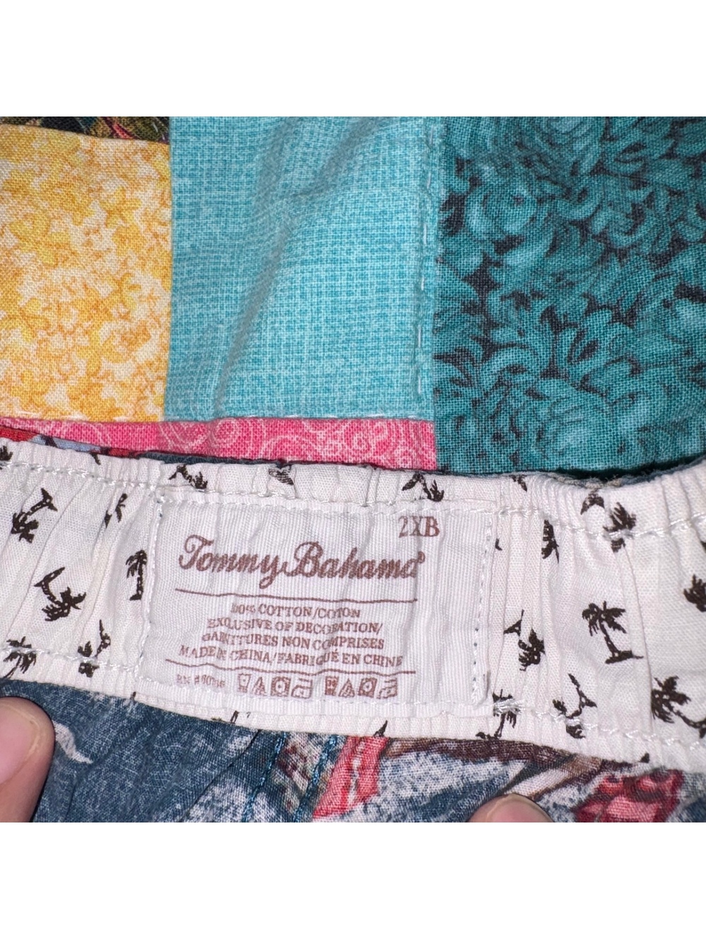 Tommy Bahama Men's 2XB Blue Tropical Print Lounge Pants Comfort Stretch - Picture 4 of 9